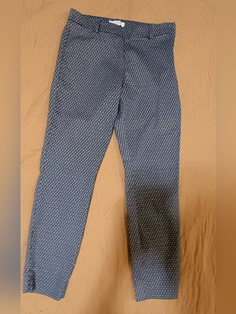 H&M Geometric Pattern Skinny Ankle Trousers